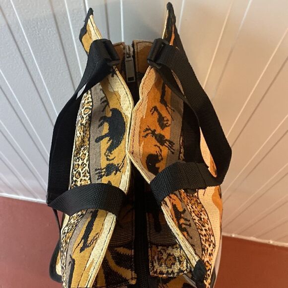 Bovano U.S.A. Animal Safari Print Tapestry Rolling Bag Travel Carry On New w/Tag - Picture 9 of 14